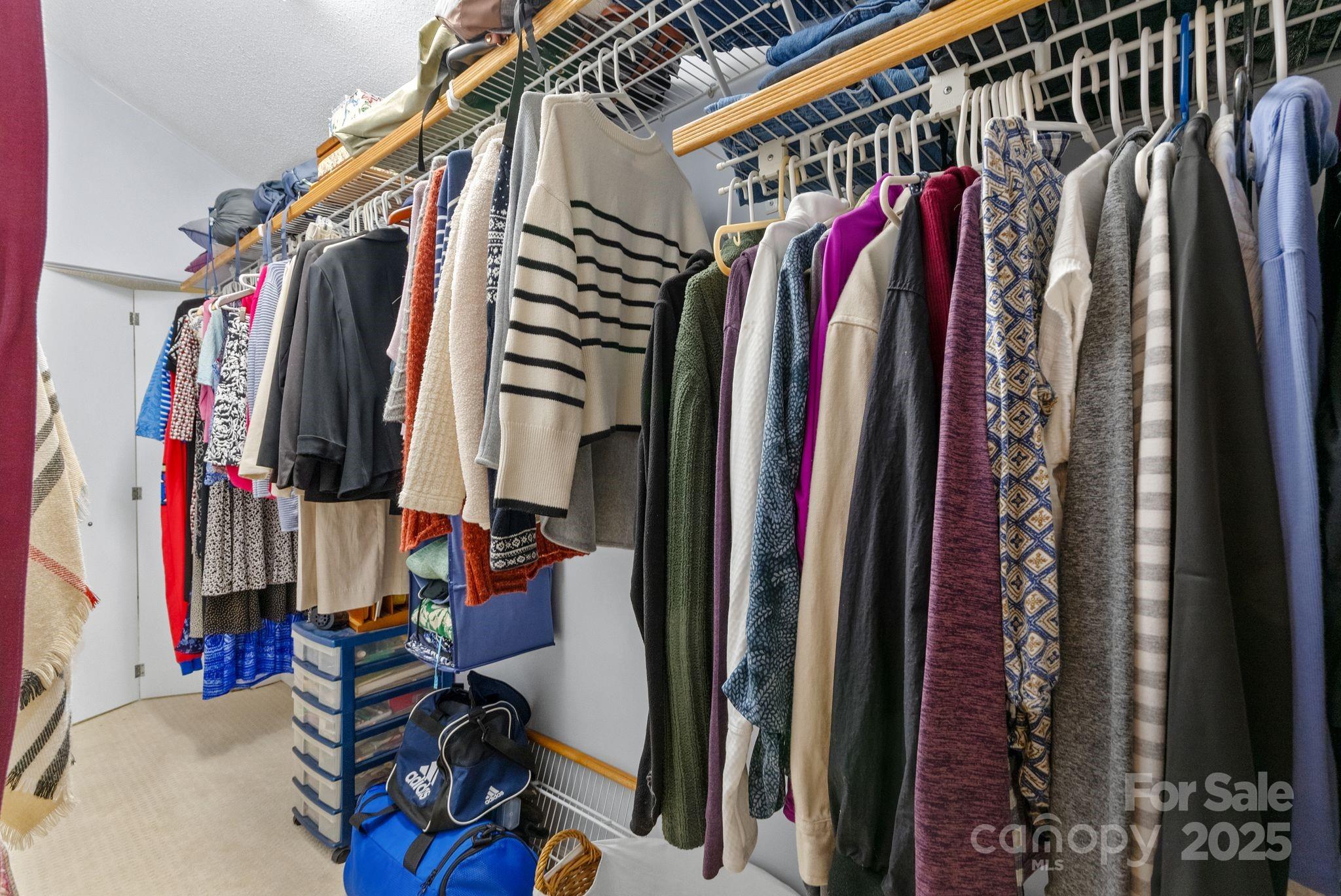41 Glen Cove Road Arden, NC 28704 - Photo 27 of 39 a view of walk in closet with clothes