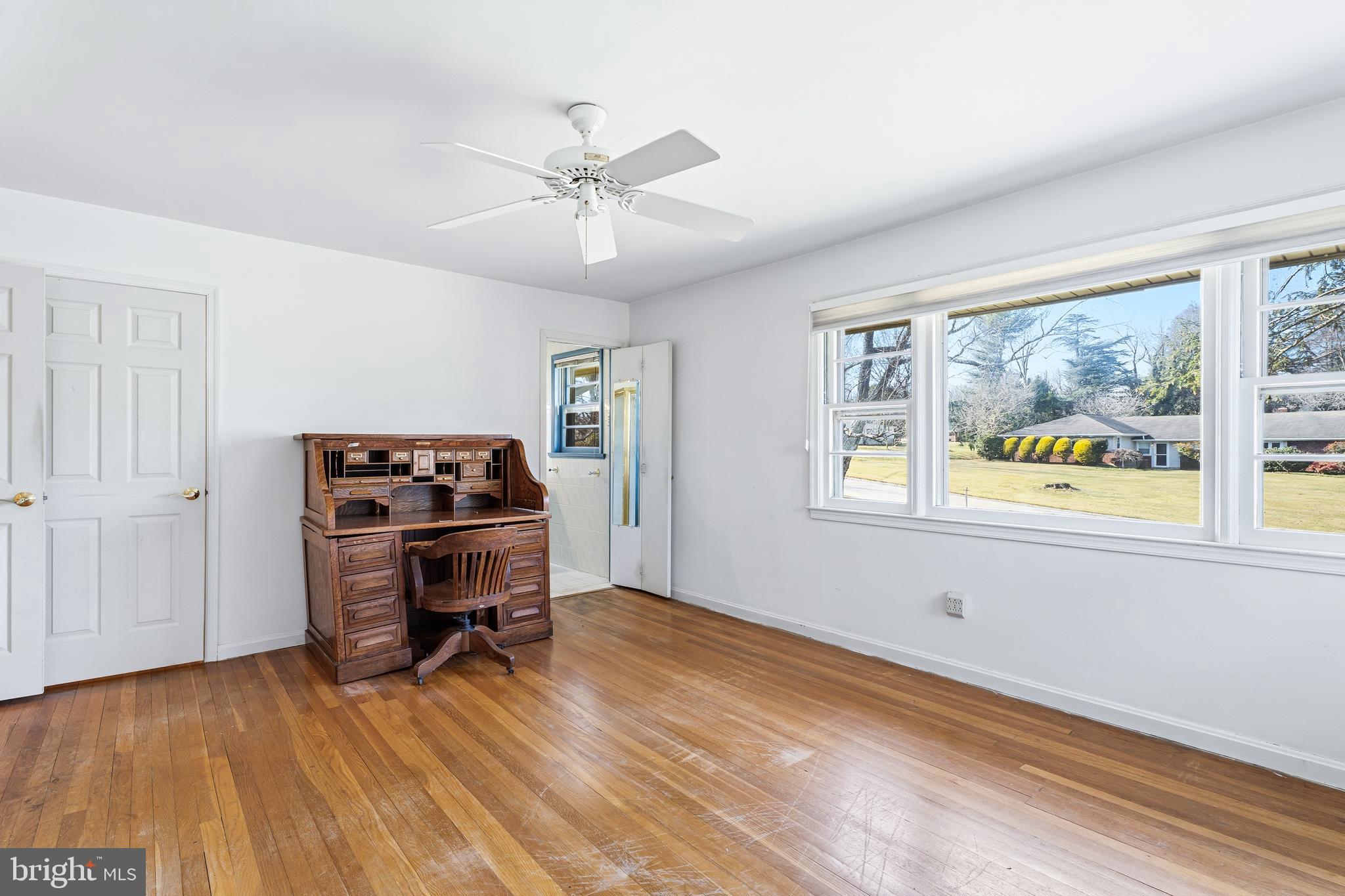 2026 Dumont Road Lutherville-Timonium, MD 21093 - Photo 14 of 41 a view of room with workspace and wooden floor