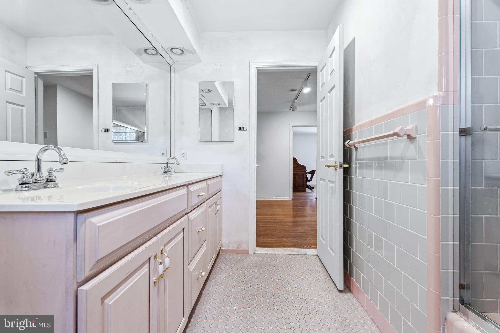 2026 Dumont Road Lutherville-Timonium, MD 21093 - Photo 19 of 41 a bathroom with a sink a vanity and a mirror