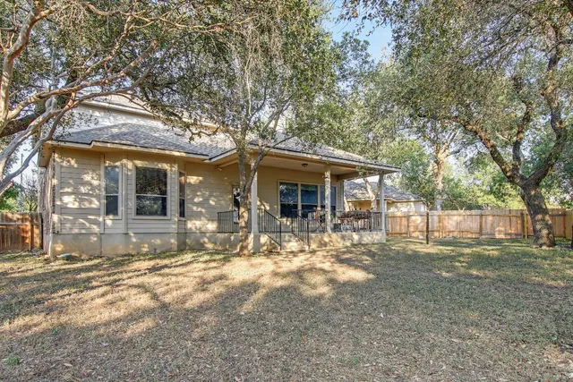 a front view of a building with street view