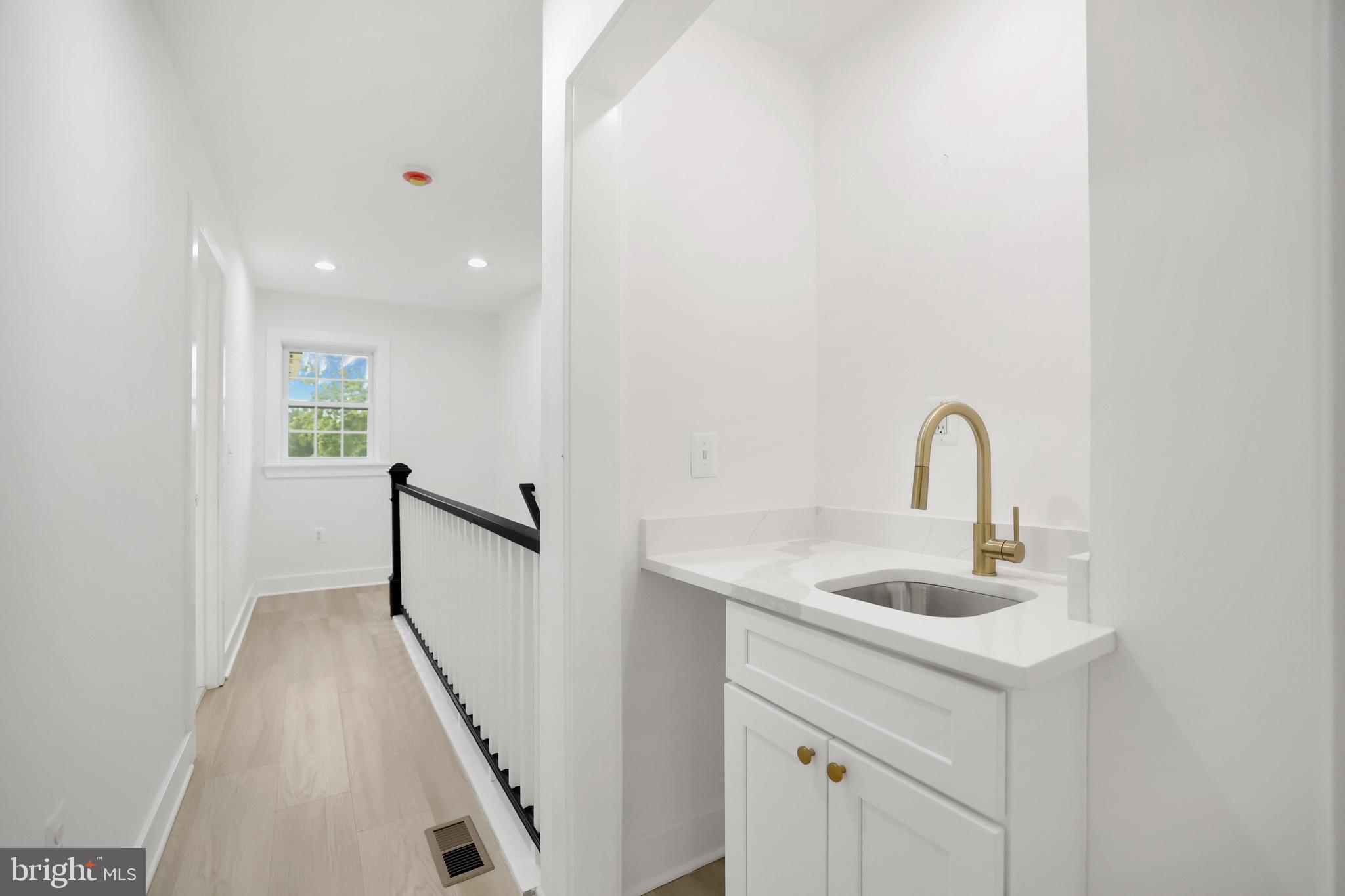 623 Longfellow Street Northwest Washington, DC 20011 - Photo 12 of 30 Upstairs Hallway / Wet Bar