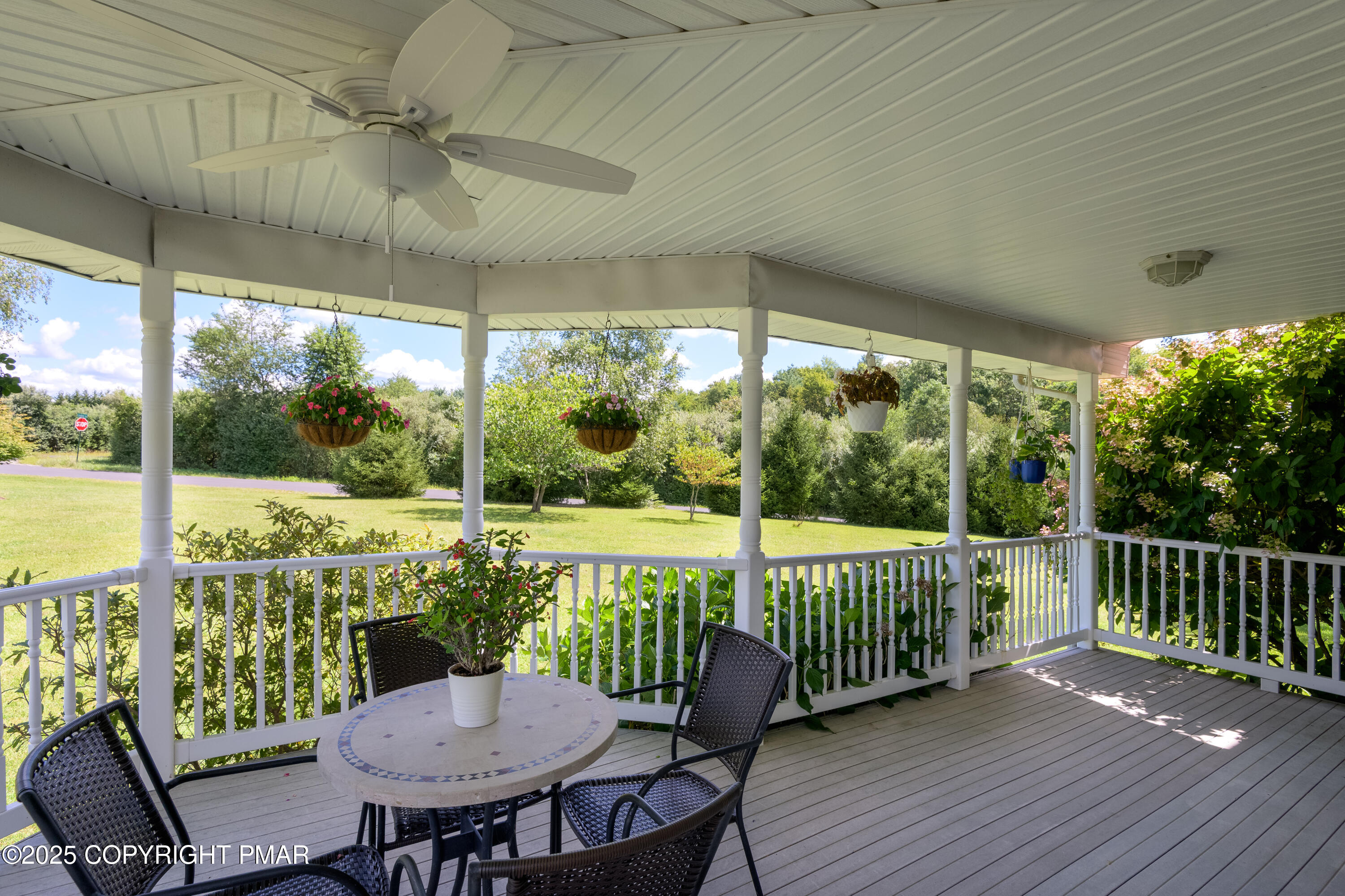 150 Red Oak Drive Palmerton, PA 18071 - Photo 18 of 76 a view of a chairs and table in patio with wooden floor
