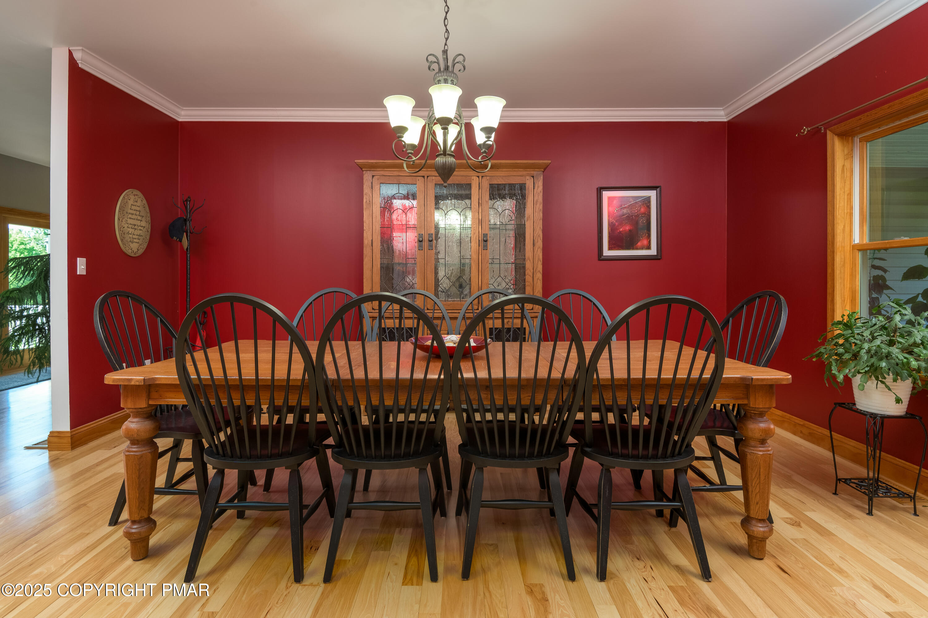 150 Red Oak Drive Palmerton, PA 18071 - Photo 36 of 76 a view of a dining room with furniture wooden floor and chandelier