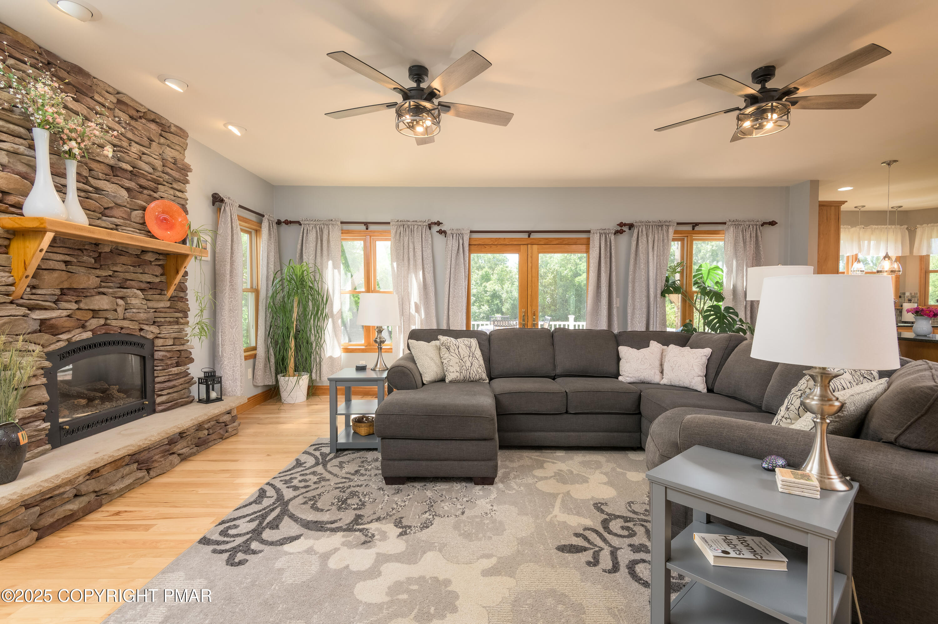 150 Red Oak Drive Palmerton, PA 18071 - Photo 38 of 76 a living room with furniture and a fireplace