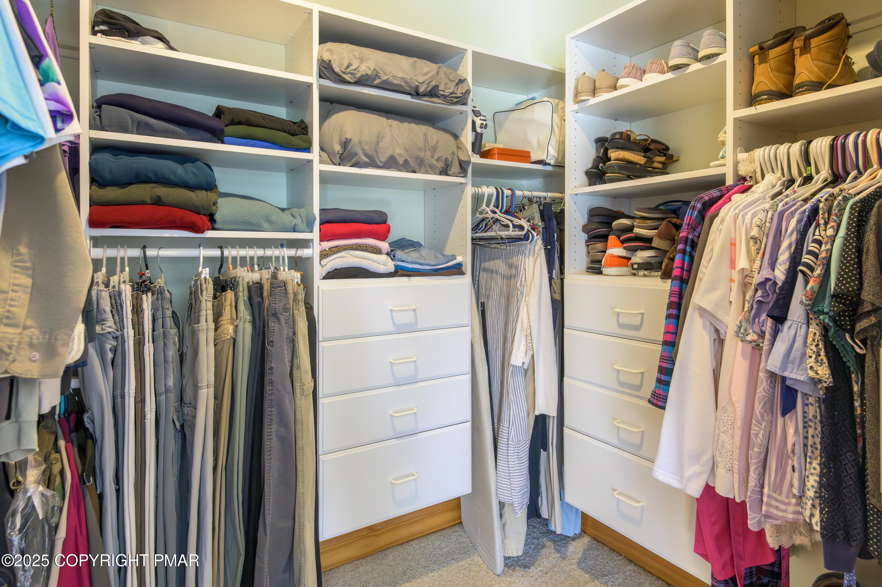 150 Red Oak Drive Palmerton, PA 18071 - Photo 48 of 76 a view of walk in closet with clothes and shoes