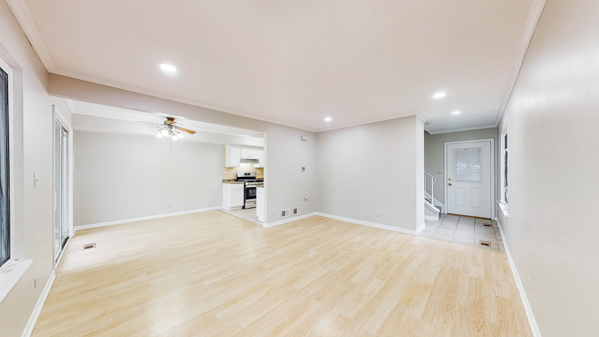 20 Elm Court, Unit 3 Bolingbrook, IL 60440 - Photo 9 of 21 a view of empty room with wooden floor