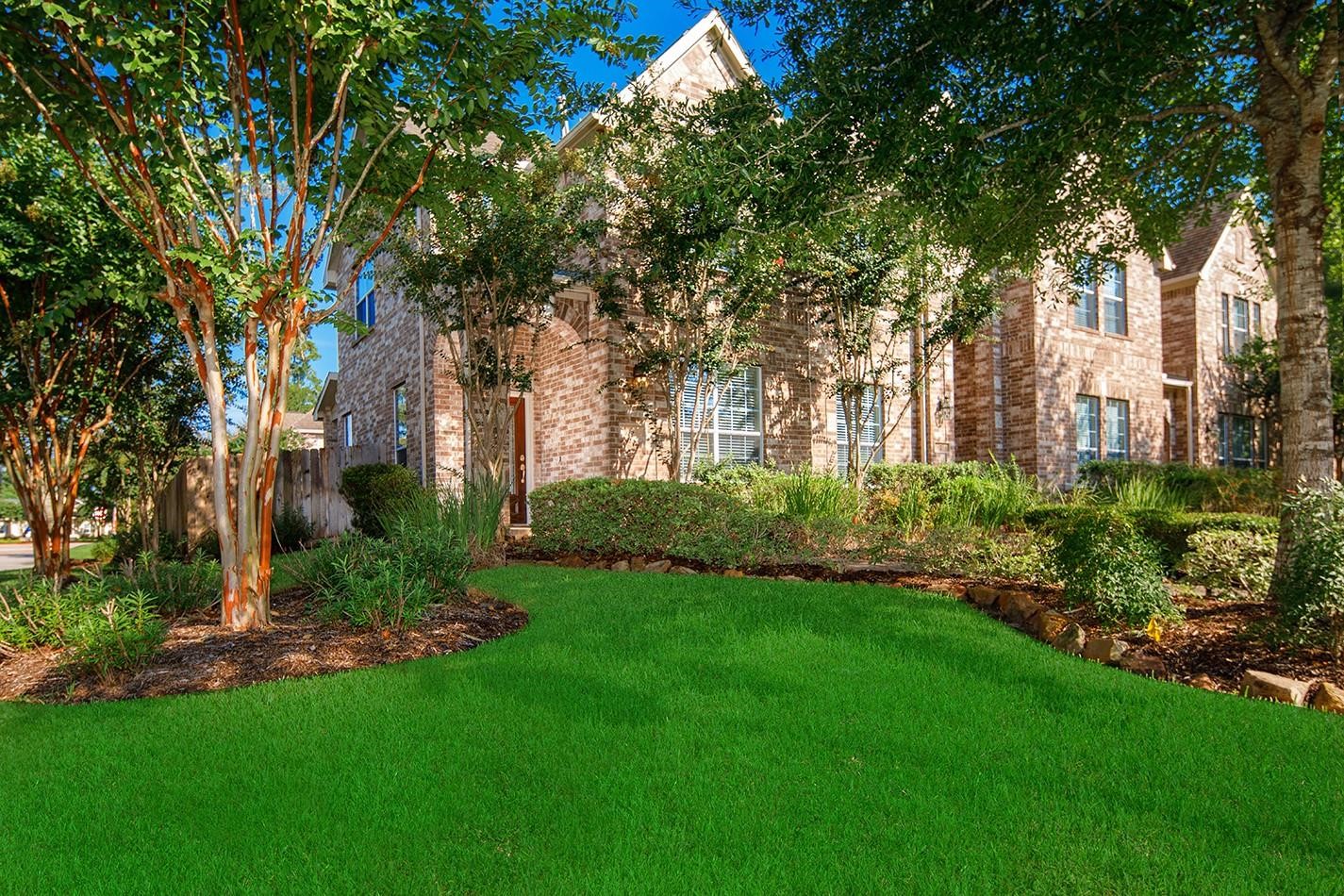 3 Pine Needle Place The Woodlands, TX 77382 - Photo 19 of 19 a view of backyard of house with green space