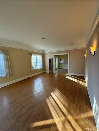 a view of livingroom with hardwood floor and window