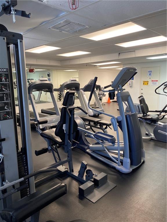 1010 South Ocean Boulevard, Unit PH12 Pompano Beach, FL 33062 - Photo 38 of 47 a view of a room with gym equipment