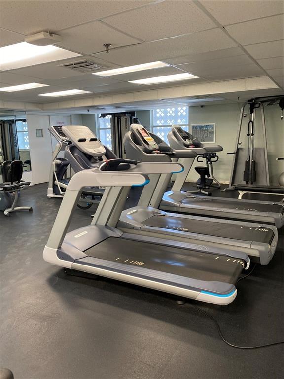 1010 South Ocean Boulevard, Unit PH12 Pompano Beach, FL 33062 - Photo 39 of 47 a view of a room with gym equipment