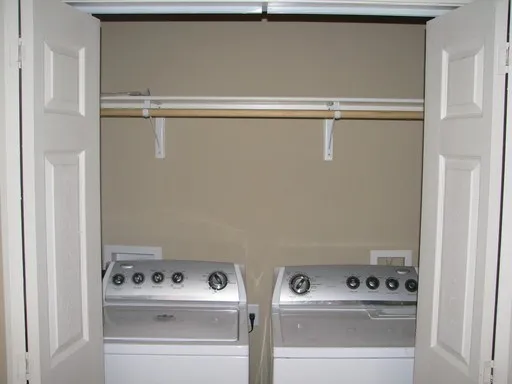 a close view of closet