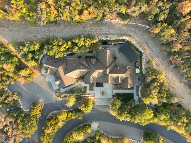 1141 South Oak Leaf Lane Springville, UT 84663 - Photo 136 of 147 Extensive property featuring a multi-gabled roofline, stone paving, and a gravel pathway