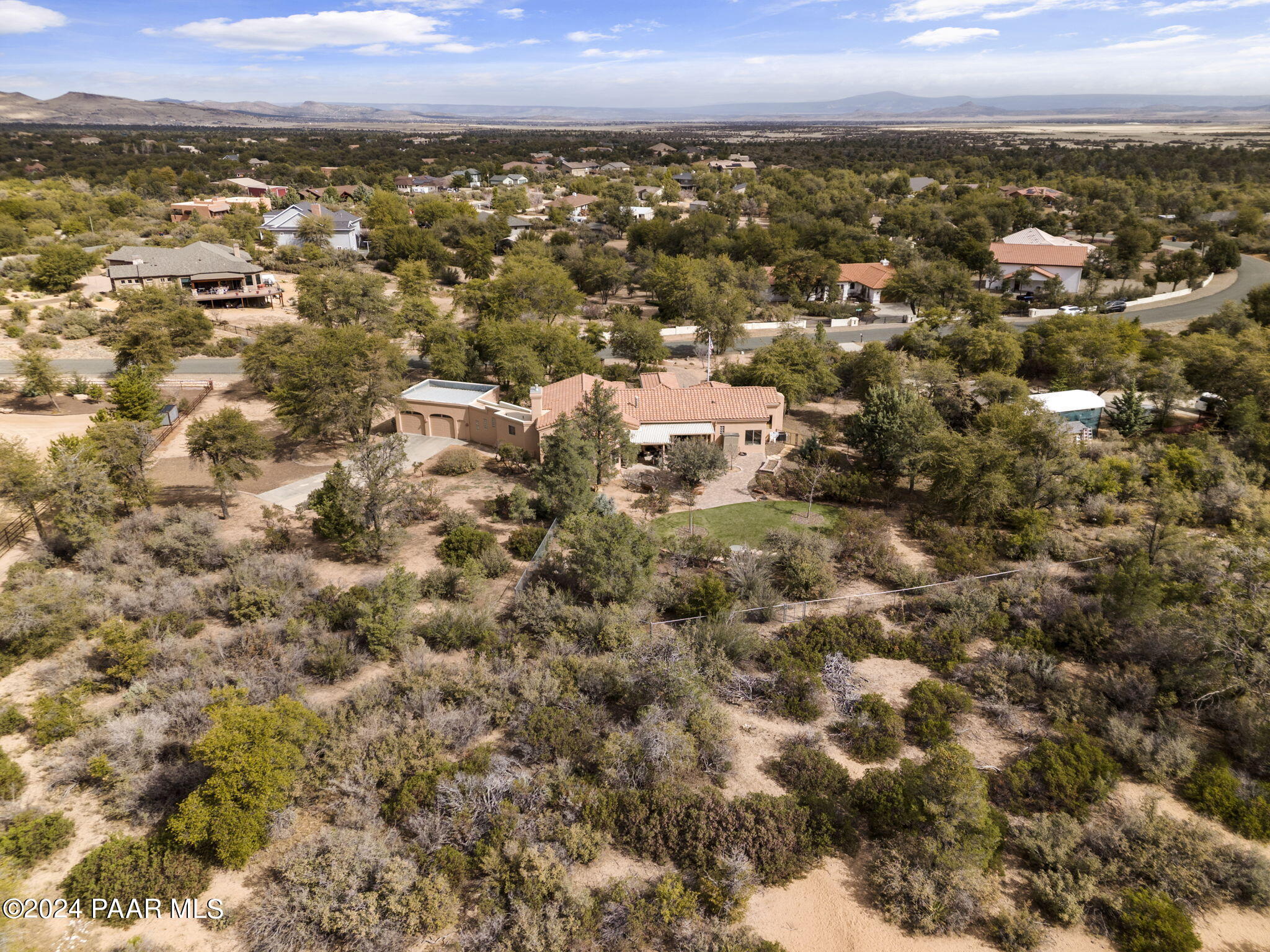 2147 West Post Oak Drive Prescott, AZ 86305 - Photo 54 of 59 an aerial view of residential houses with city view