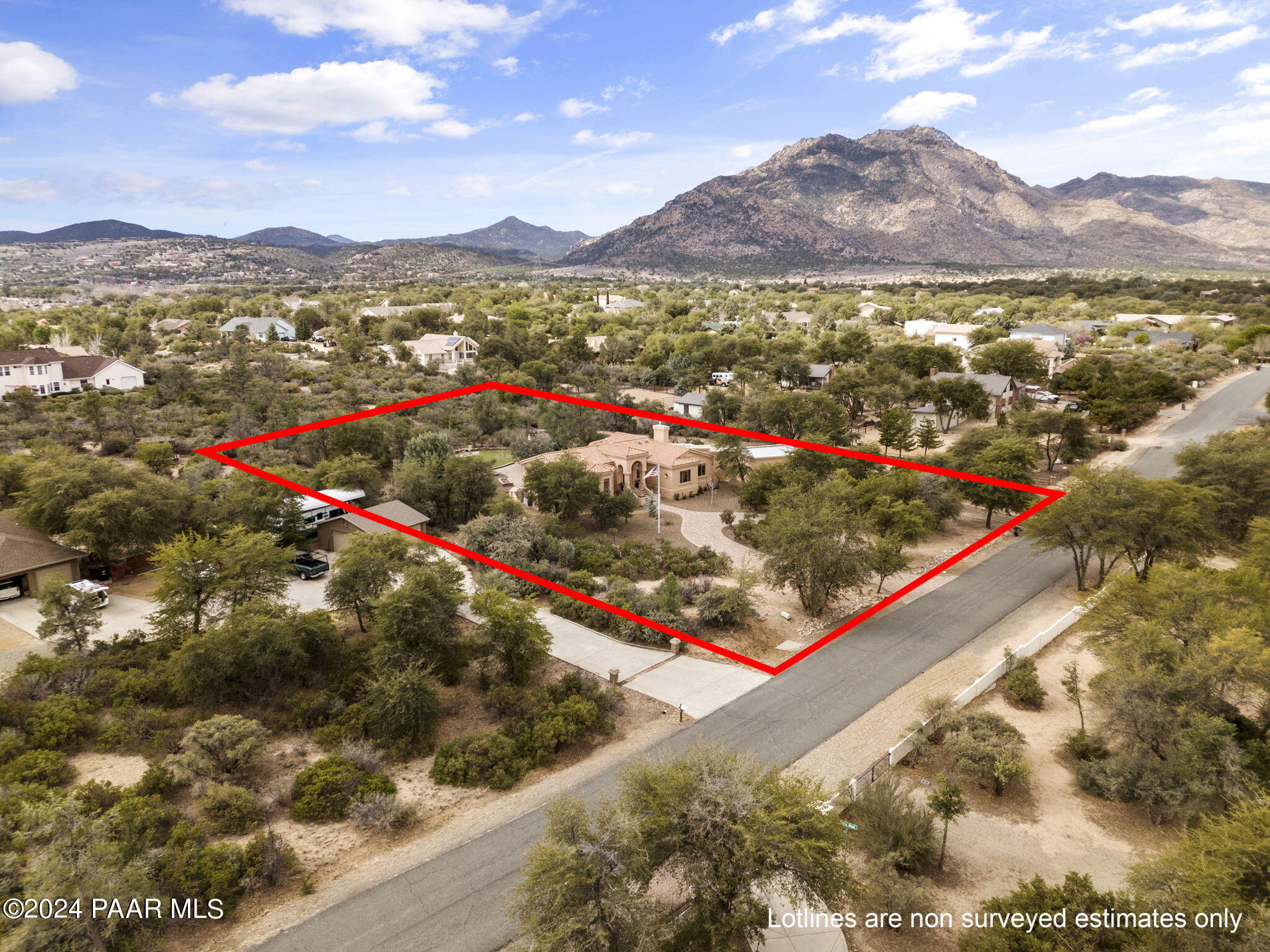 2147 West Post Oak Drive Prescott, AZ 86305 - Photo 56 of 59 Approx lot lines 2