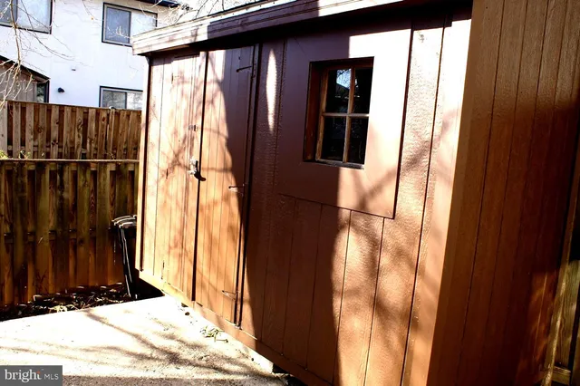 a view of wooden fence