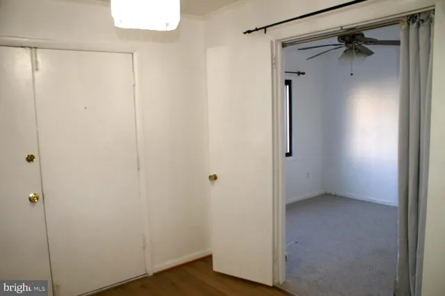 a view of closet area