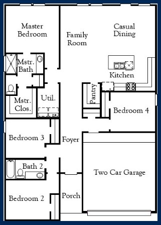 204 Sleep Hollow Jarrell, TX 76537 - Photo 24 of 24 Floorplan – Representative Photo