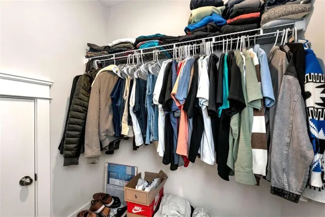 a view of a house with snow on the floor