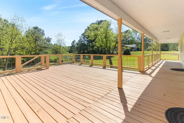 a backyard of a house
