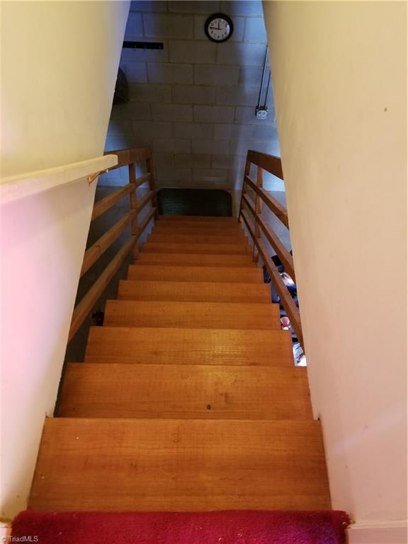 718 Wiley Royal Road Elkin, NC 28621 - Photo 24 of 27 Stairway to full basement