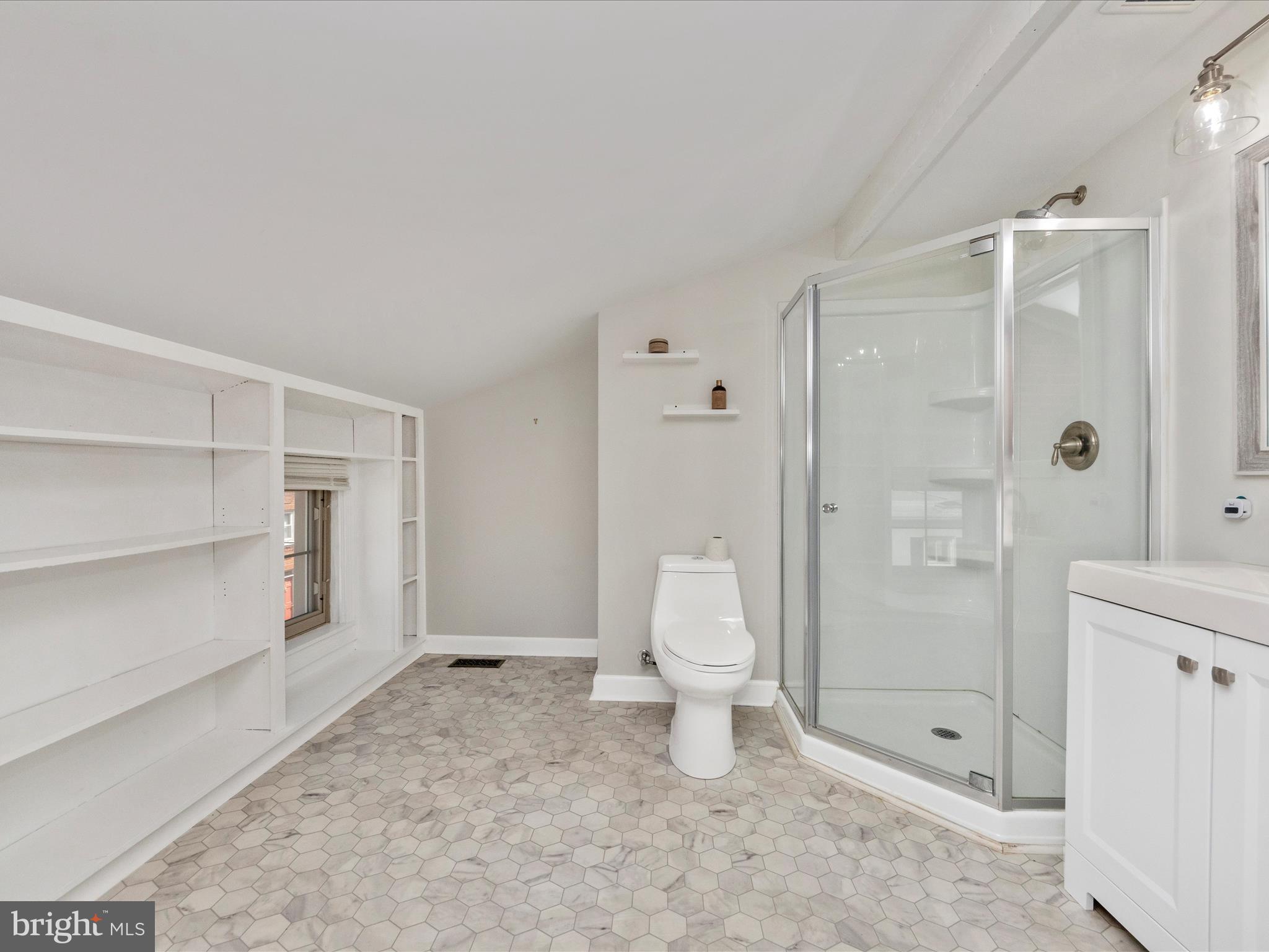 23 East Wheeling Street Baltimore, MD 21230 - Photo 23 of 51 a spacious bathroom with a shower and a toilet