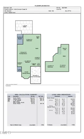 $435,000 | 1424 Crimson Creek Drive, Durham, NC 27713