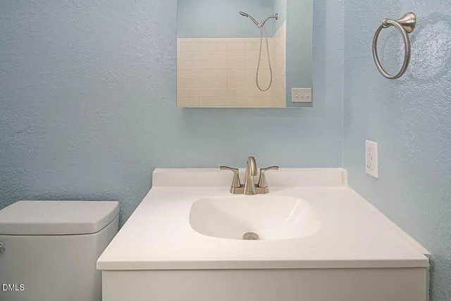 a bathroom with a sink and a toilet