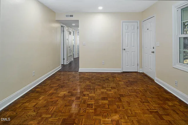 a view of an empty room