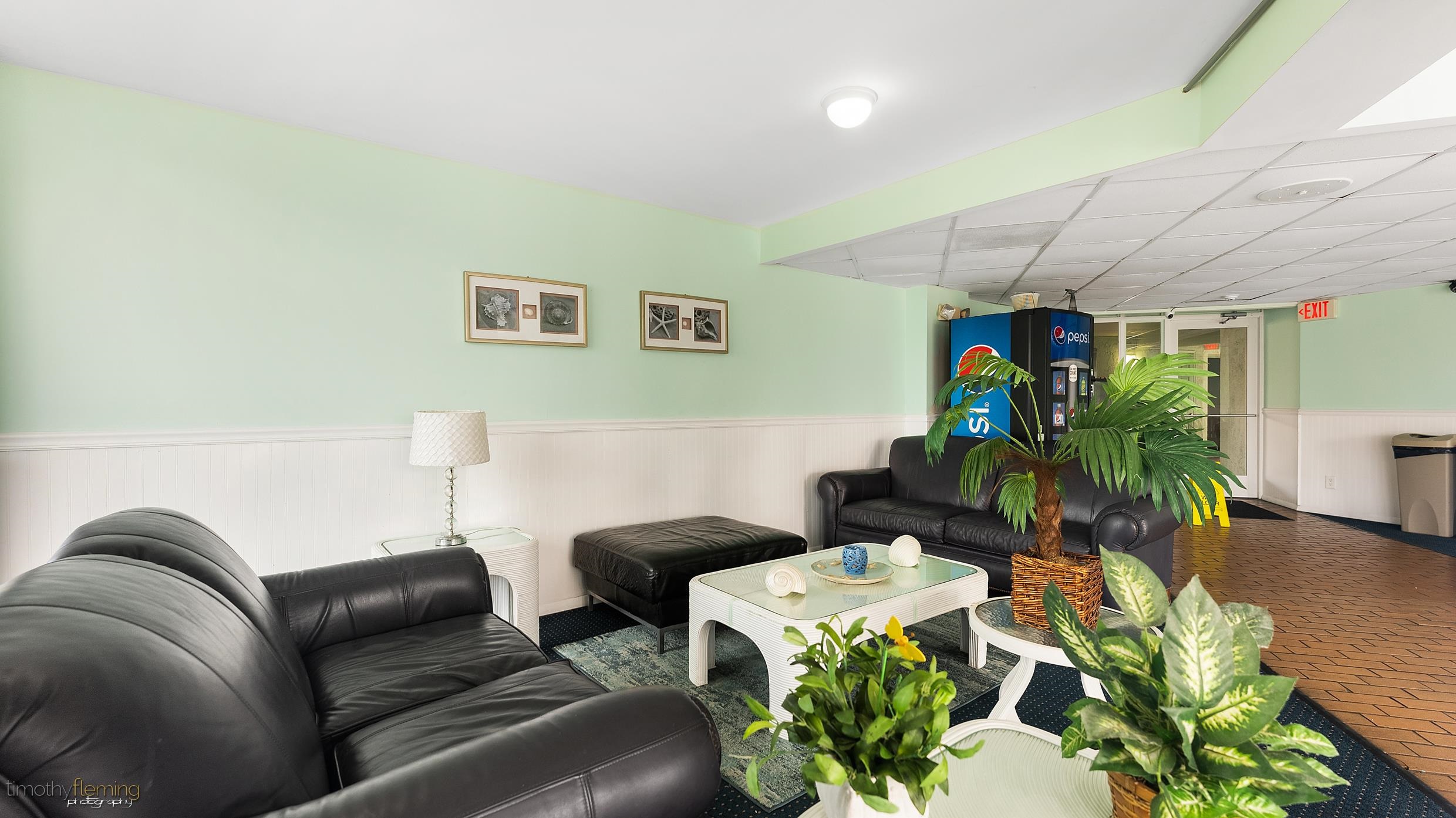 225 East Wildwood Avenue, Unit 505 Wildwood, NJ 08260 - Photo 22 of 24 a living room with furniture and a potted plant