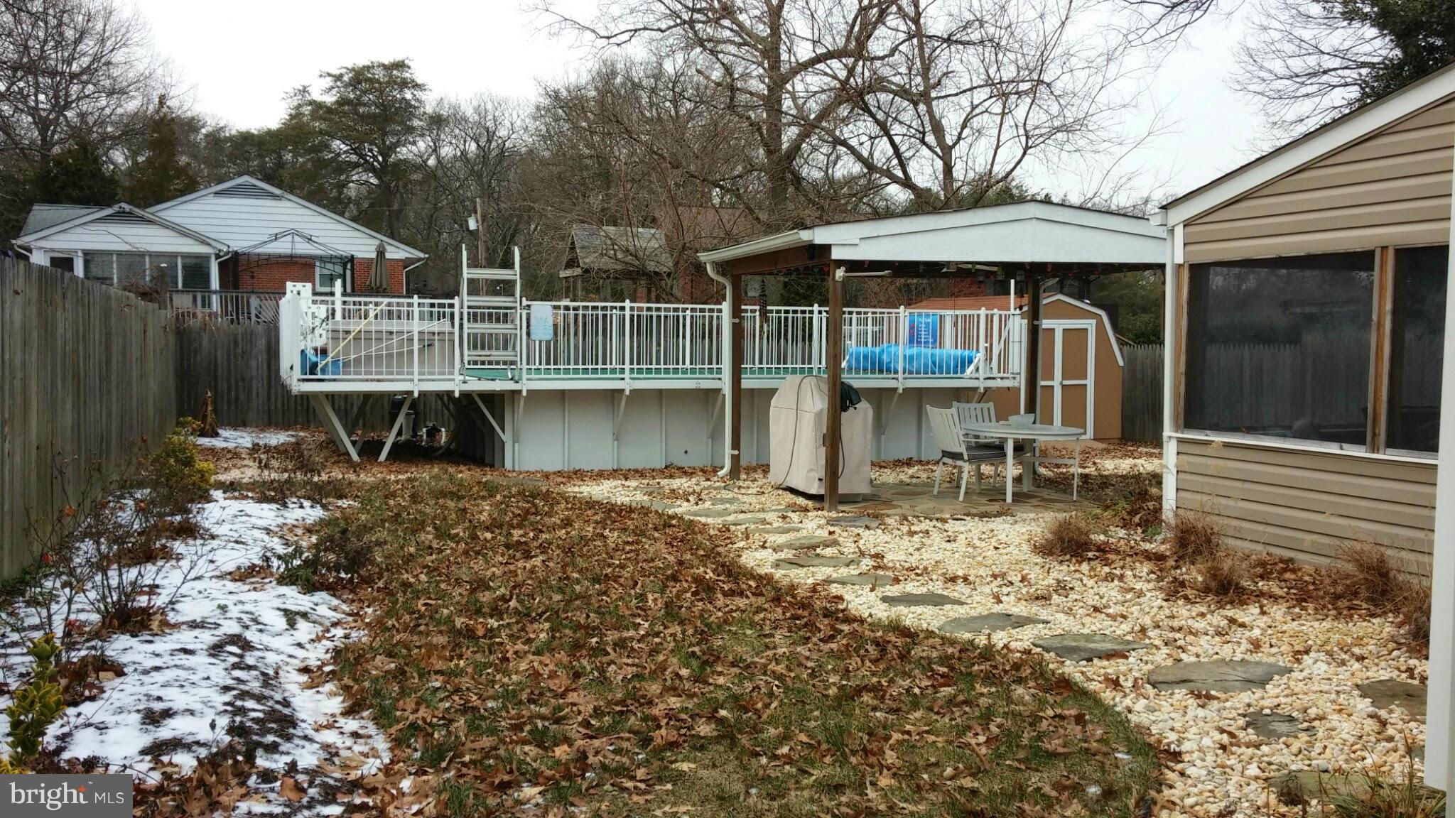 196 Pike Road Pasadena, MD 21122 - Photo 25 of 30 Fully Fenced back yard with pool
