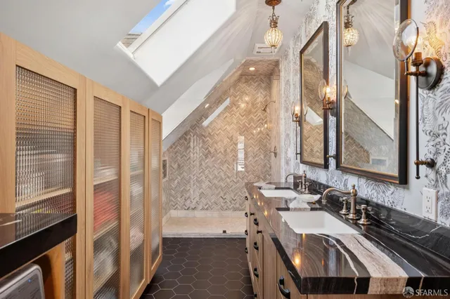 a view of a city with tall buildings