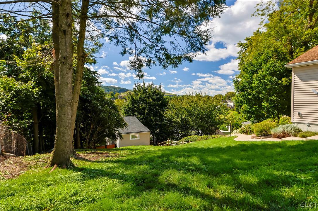 389 West Nesquehoning Street Easton, PA 18042 - Photo 37 of 44 a view of a wooden house with a big yard and large trees