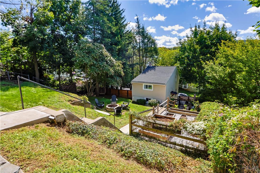 389 West Nesquehoning Street Easton, PA 18042 - Photo 38 of 44 an aerial view of a house with garden space and street view