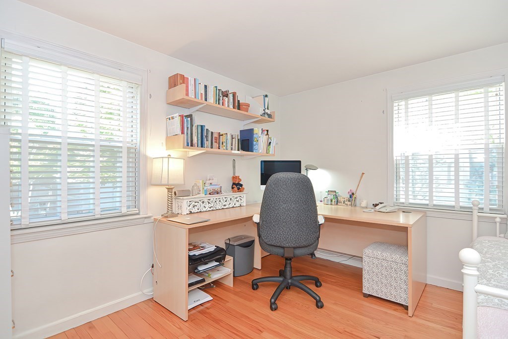 51 Albert Road Newton, MA 02466 - Photo 17 of 40 a workspace with furniture and a window