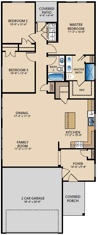 513 Yellow Ribbon Trail Jarrell, TX 76537 - Photo 2 of 2 View of property floor plan