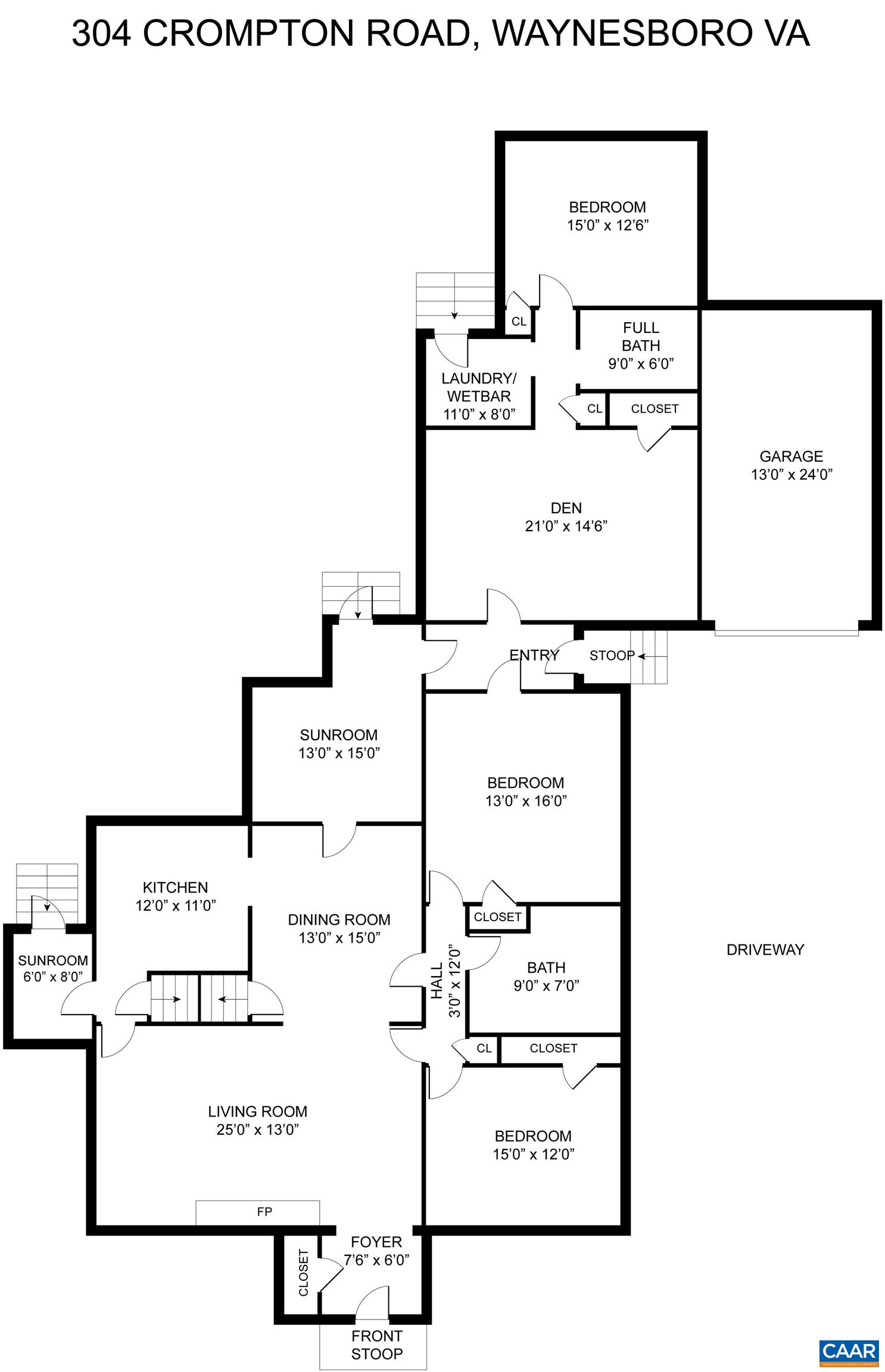 304 Crompton Road Waynesboro, VA 22980 - Photo 21 of 21 Floor Plan