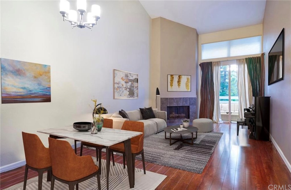 Spacious 2nd floor condo with soaring ceilings and gleaming floors (unit is virtually staged)