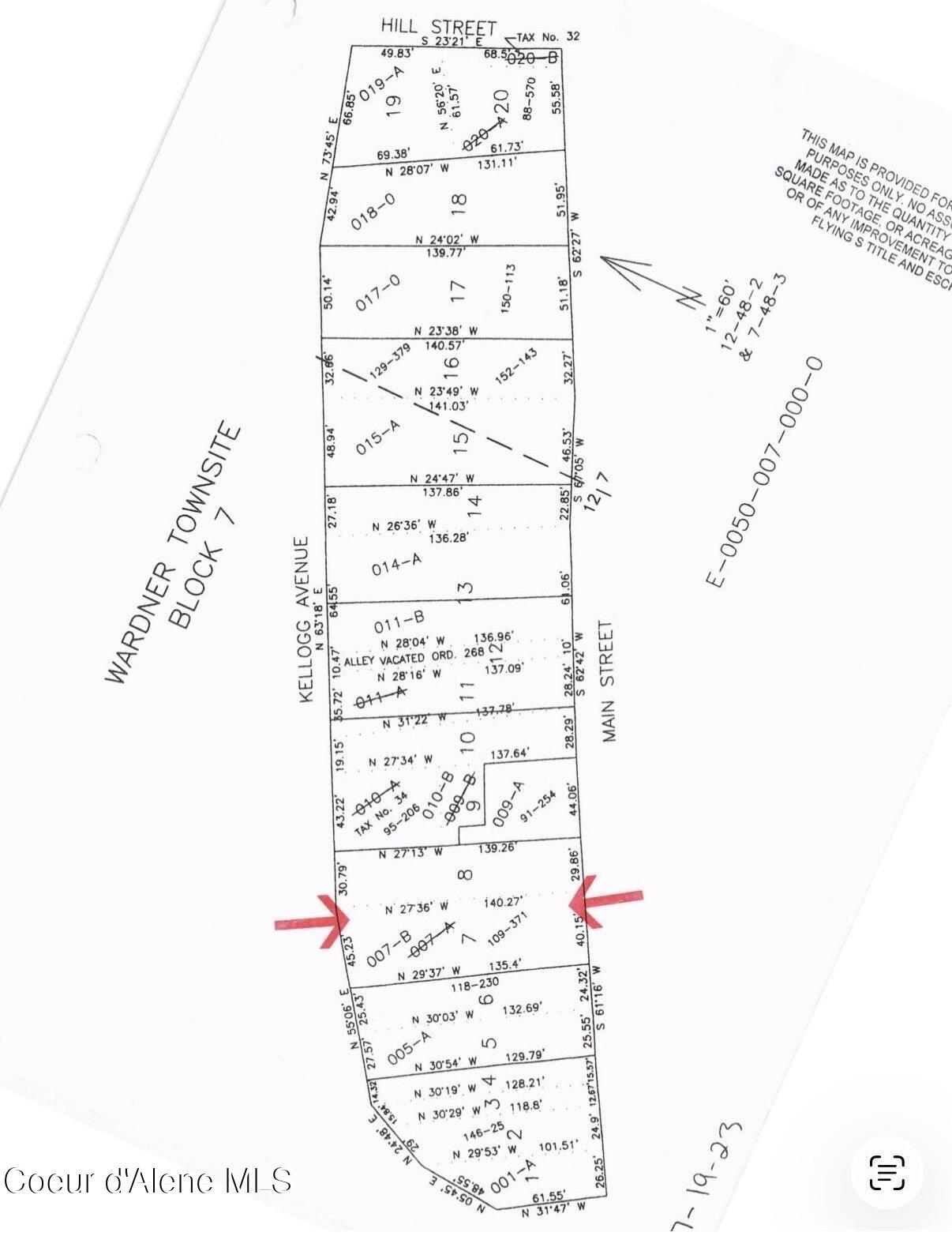 640 Main Street Kellogg, ID 83837 - Photo 13 of 14 Plat Map