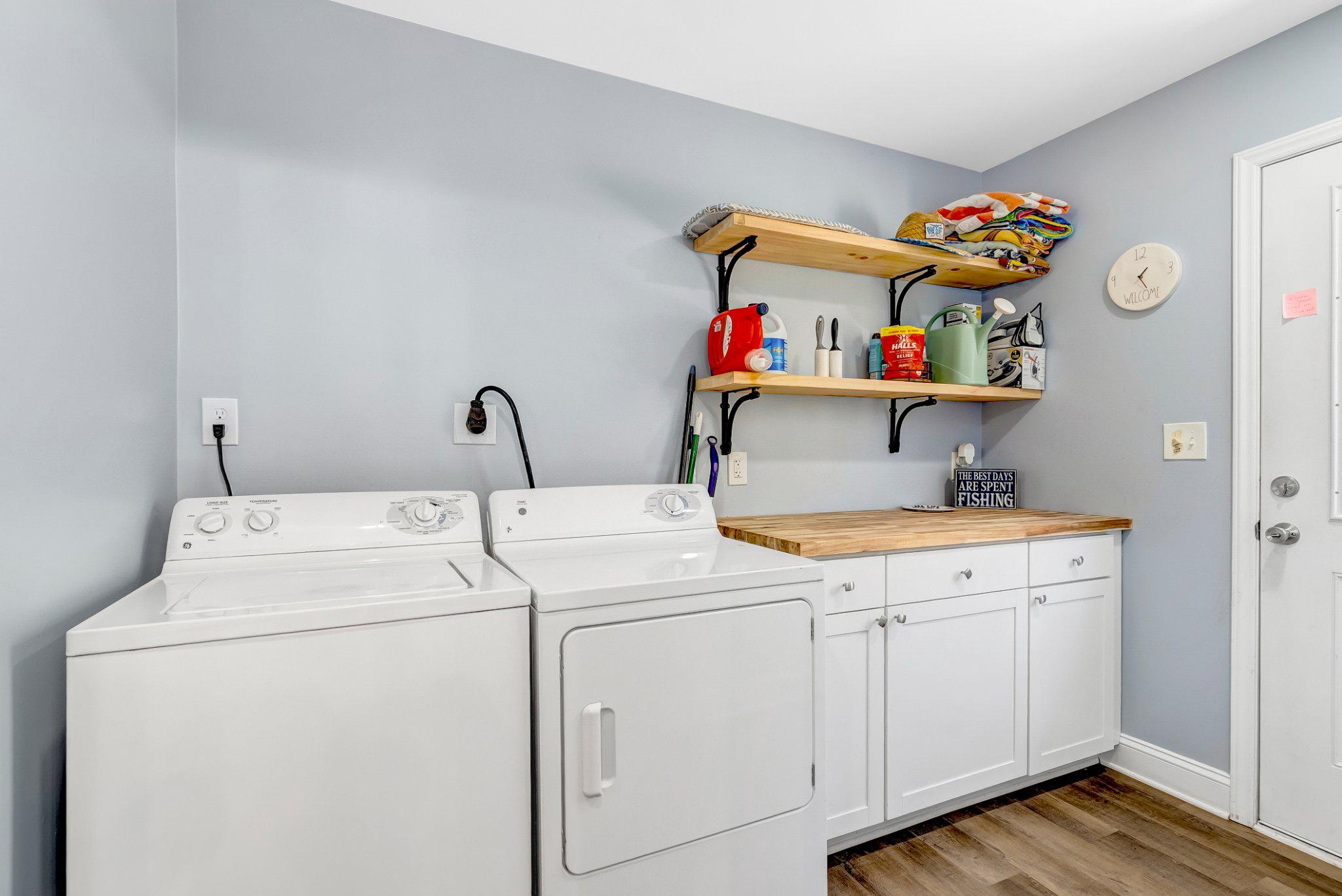 782 Mt Ararat Road Clarksville, VA 23927 - Photo 23 of 28 a utility room with dryer and washer