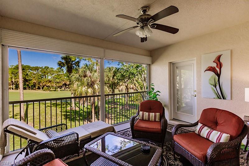 8135 Celeste Drive, Unit 4218 Naples, FL 34113 - Photo 31 of 37 Sunroom featuring ceiling fan