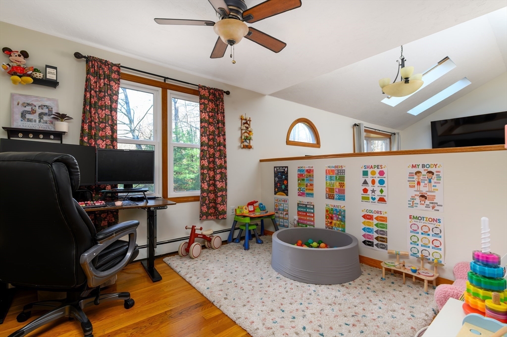 12 Hickory Road Millville, MA 01529 - Photo 19 of 41 a living room with furniture and a flat screen tv