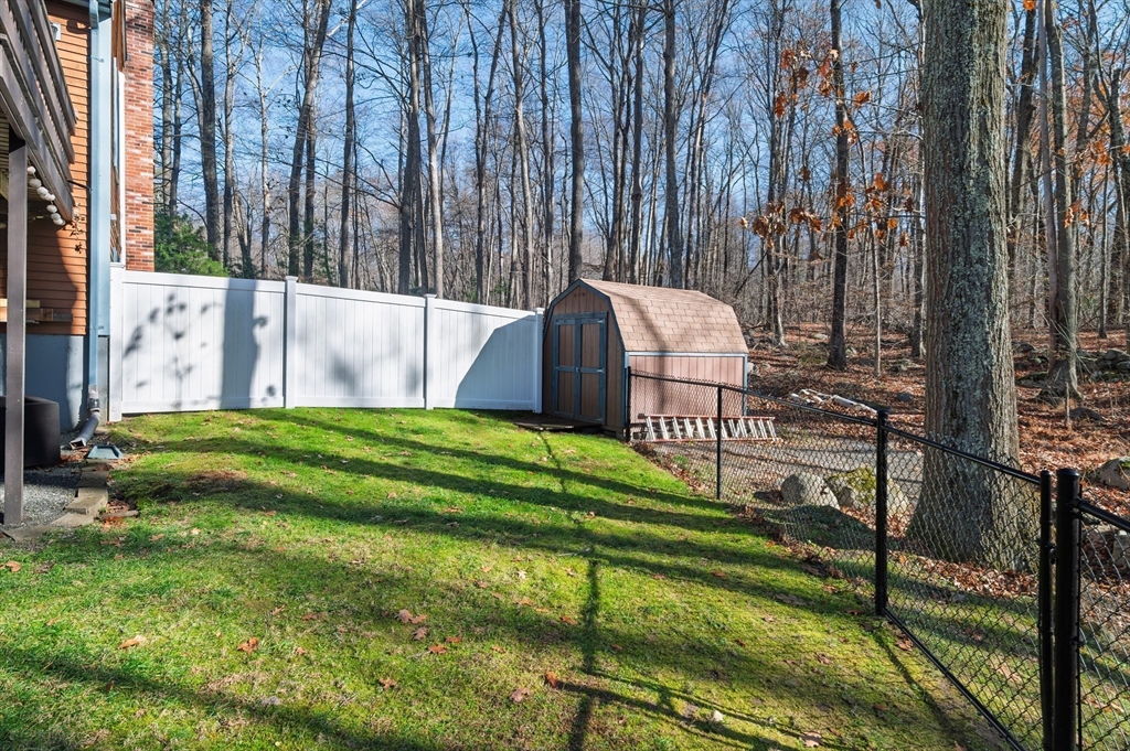 12 Hickory Road Millville, MA 01529 - Photo 40 of 41 a garden view with a seating space