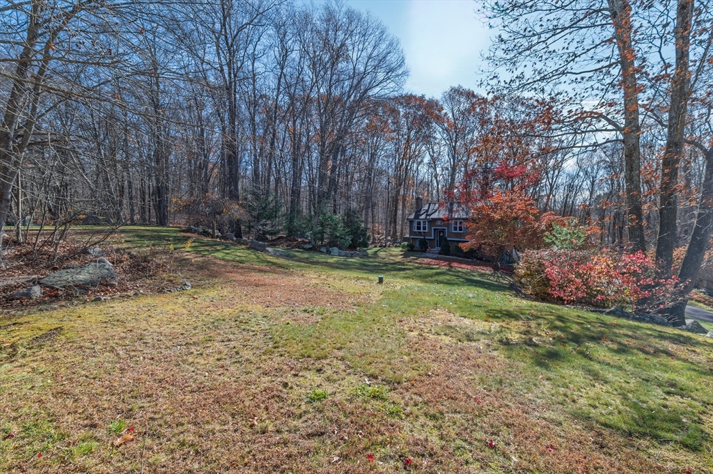 12 Hickory Road Millville, MA 01529 - Photo 5 of 41 a view of a backyard with large trees