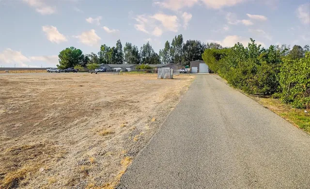 a view of a lake with outdoor space