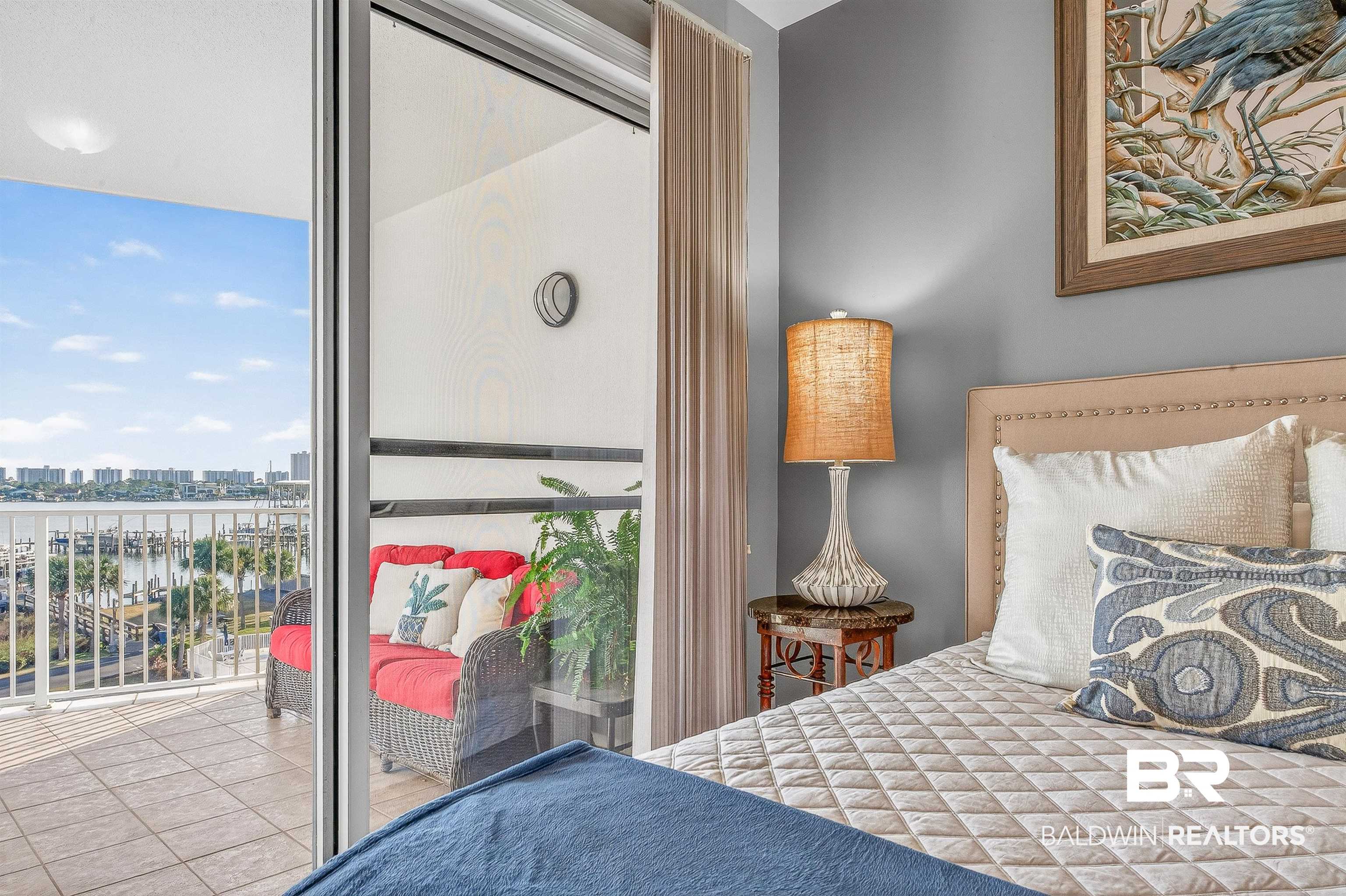 27282 Canal Road, Unit 408 Orange Beach, AL 36561 - Photo 10 of 37 Bedroom 1 w/ Balcony Access