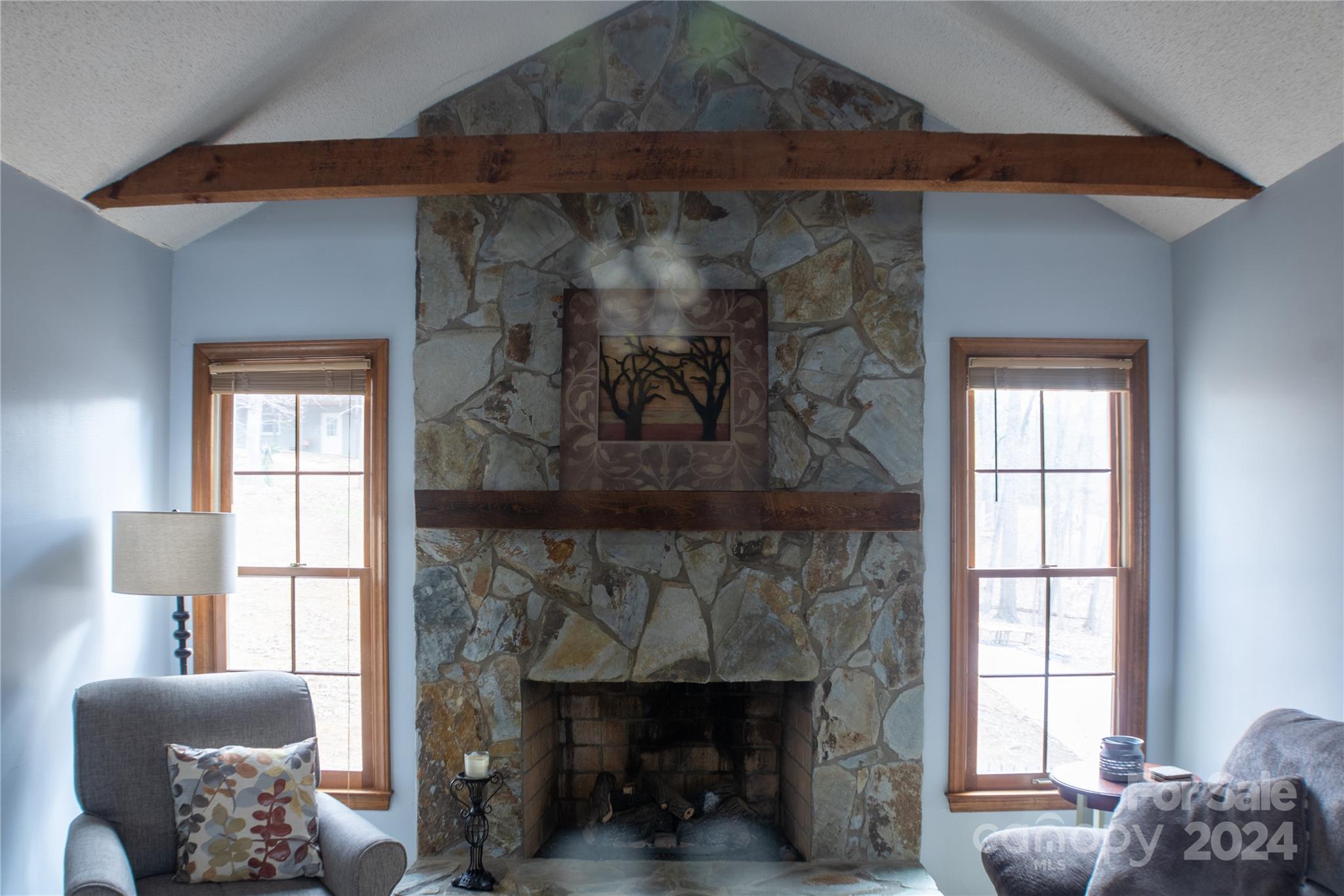 281 Jubal Reeves Circle, Unit 1465 Mount Gilead, NC 27306 - Photo 10 of 17 a living room with furniture and a fireplace