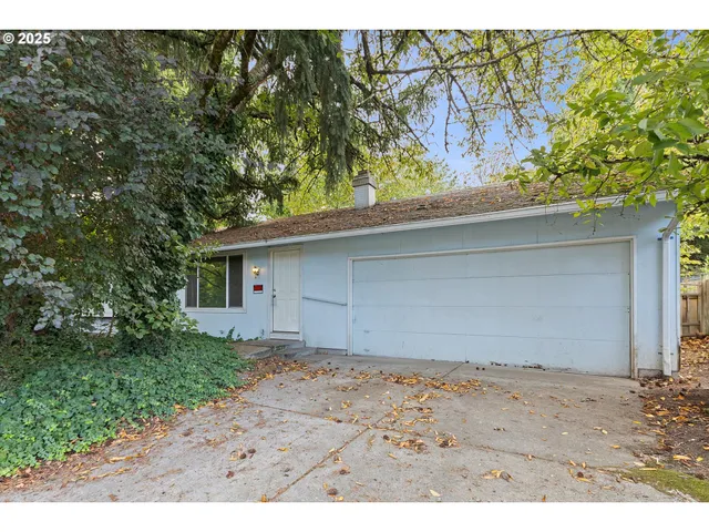 a backyard of a house