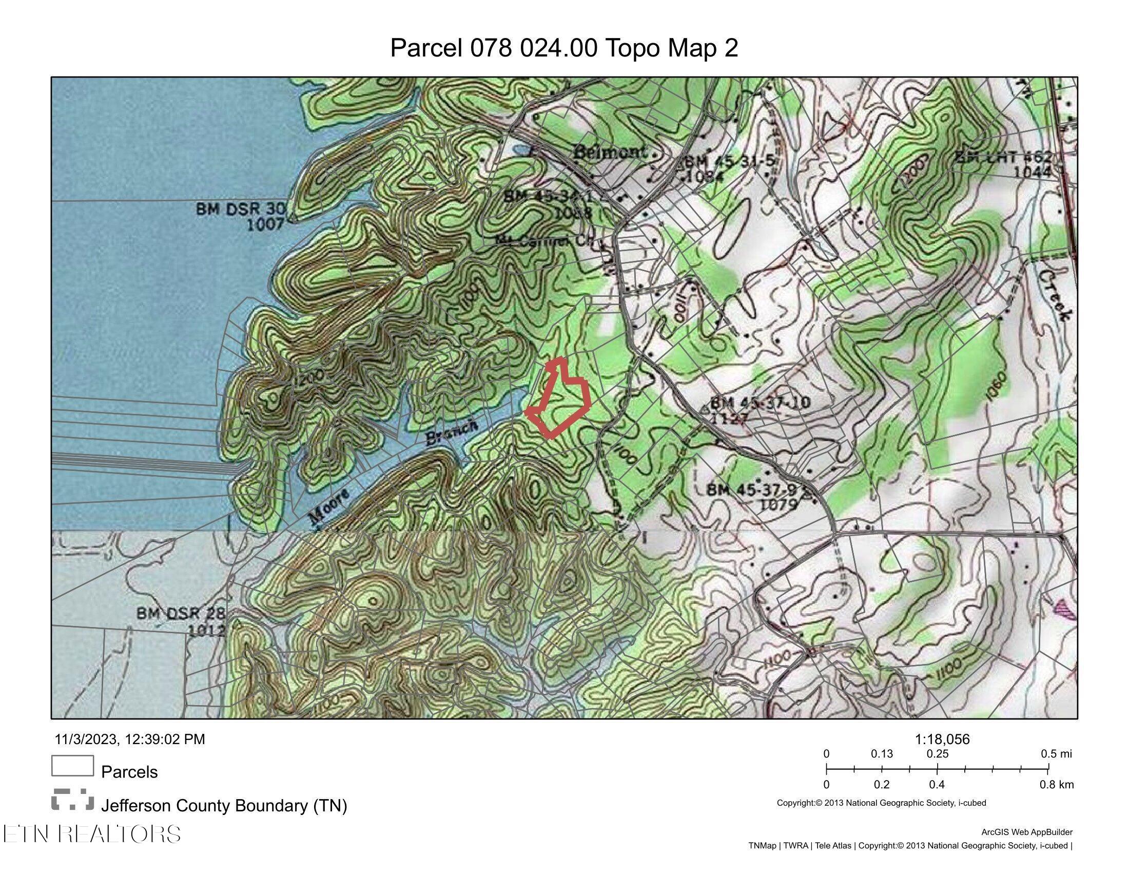 Jupiter Way Dandridge, TN 37725 - Photo 12 of 13 Topo Map 2