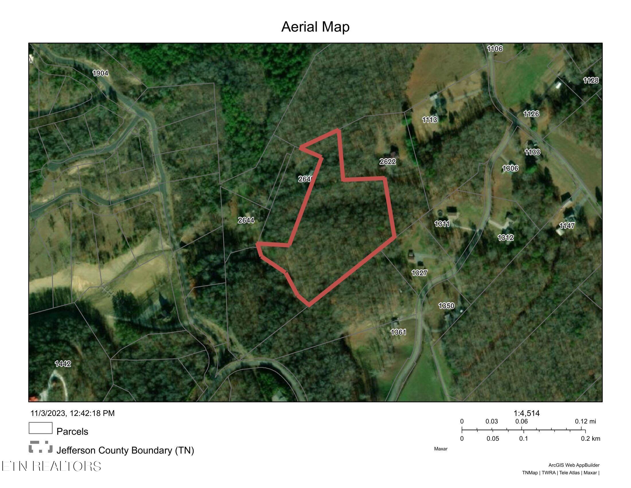 Jupiter Way Dandridge, TN 37725 - Photo 9 of 13 Aerial Map