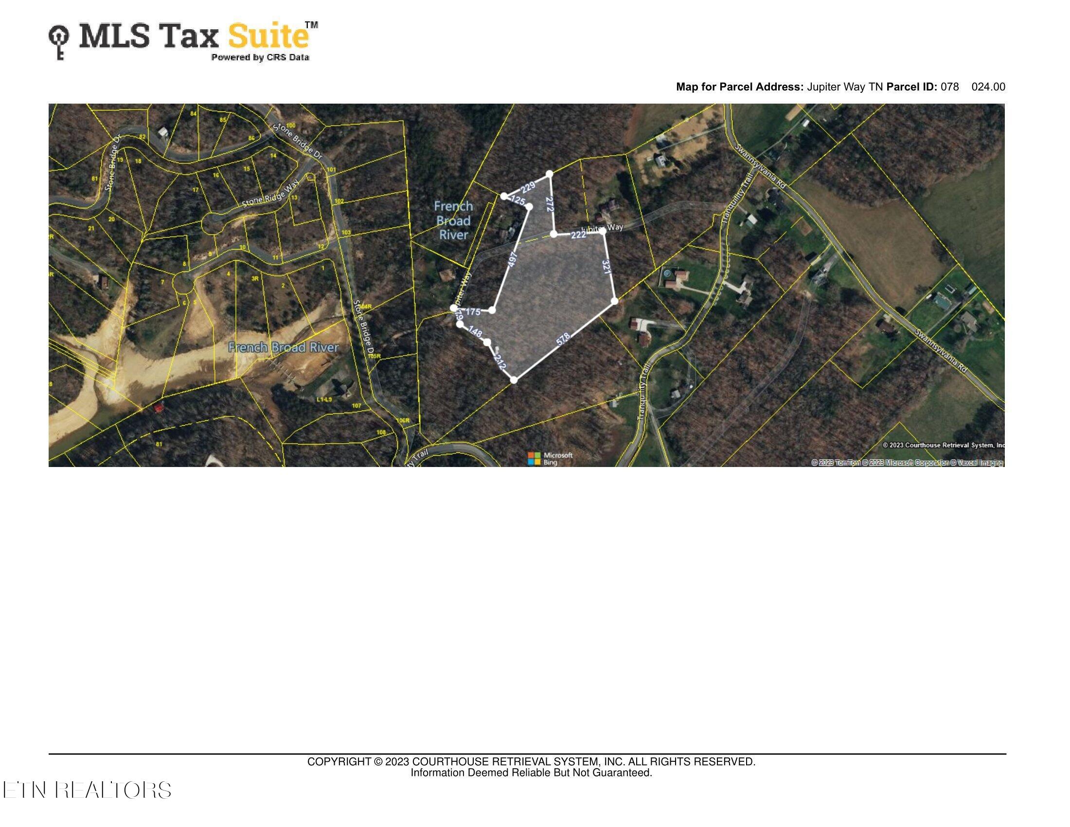 Jupiter Way Dandridge, TN 37725 - Photo 10 of 13 Property Map - aerial